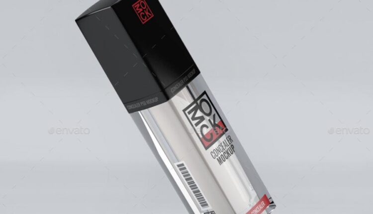 موکاپ بسته بندی شیشه و جعبه عطر   Cosmetic Mock Up