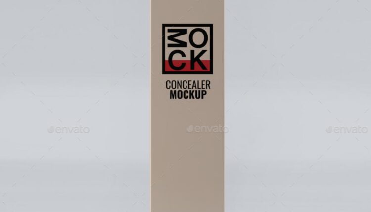 موکاپ بسته بندی شیشه و جعبه عطر   Cosmetic Mock Up