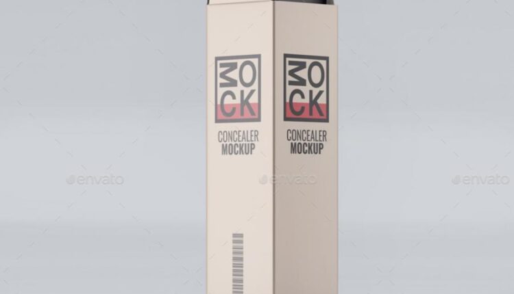 موکاپ بسته بندی شیشه و جعبه عطر   Cosmetic Mock Up