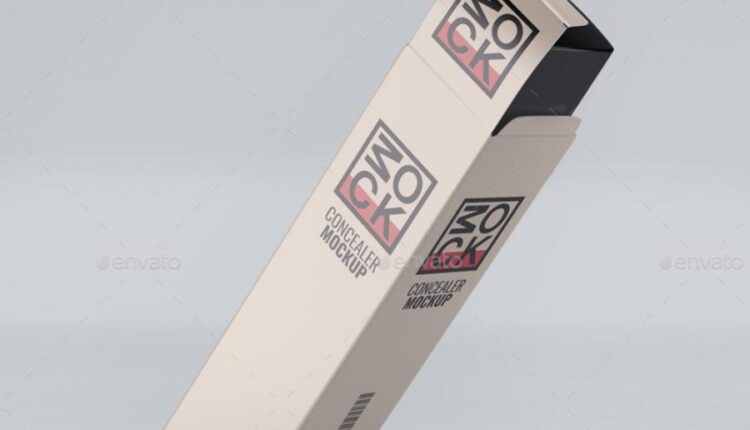 موکاپ بسته بندی شیشه و جعبه عطر   Cosmetic Mock Up