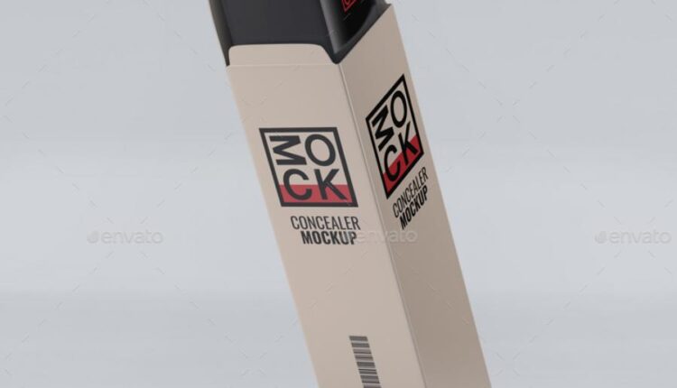 موکاپ بسته بندی شیشه و جعبه عطر   Cosmetic Mock Up