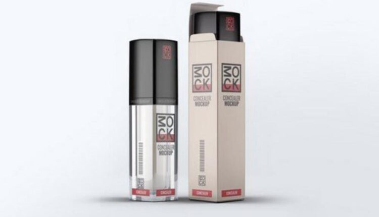 موکاپ بسته بندی شیشه و جعبه عطر   Cosmetic Mock Up