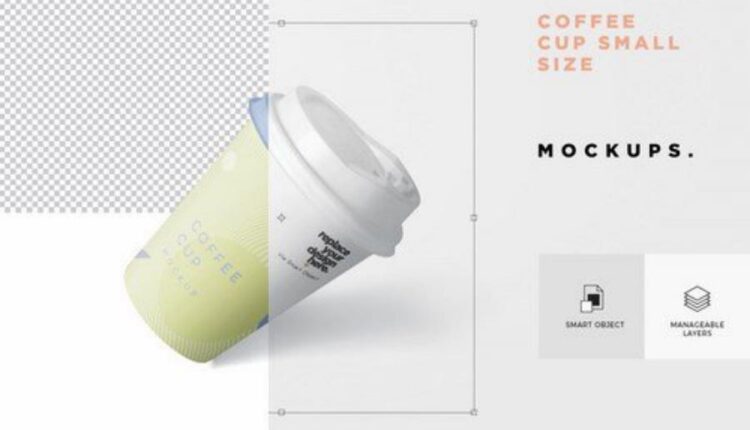 موکاپ لیوان قهوه در سایز کوچک   Coffee Cup Mockup Set