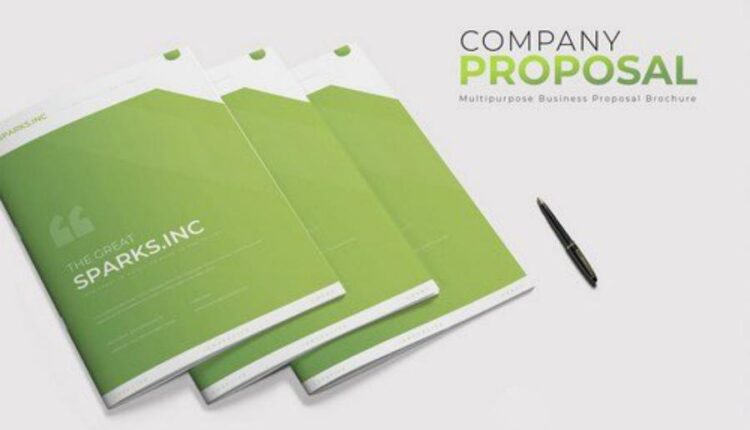 فایل لایه باز نمونه دفترچه ارائه پروژه   Company Proposal