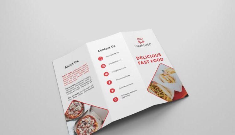 6 فایل لایه باز بروشور و کاتالوگ فست فود   Fast Food Brochures