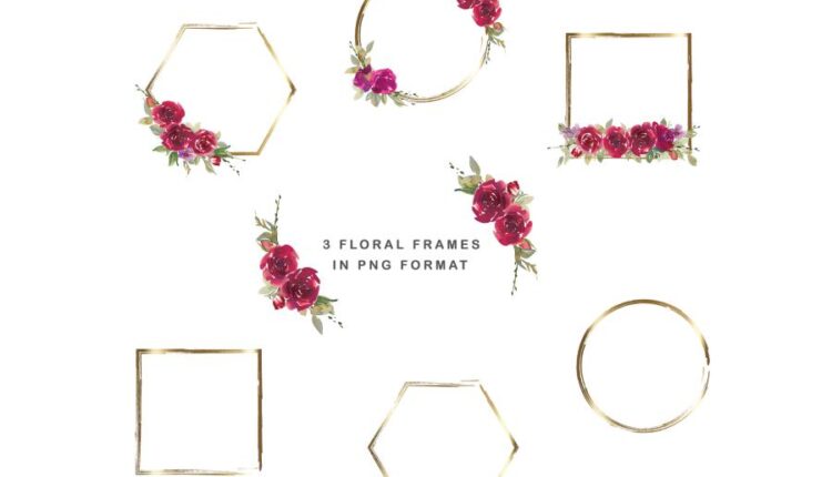 عکس png گل های رُز آبرنگی   Red Watercolor Rose