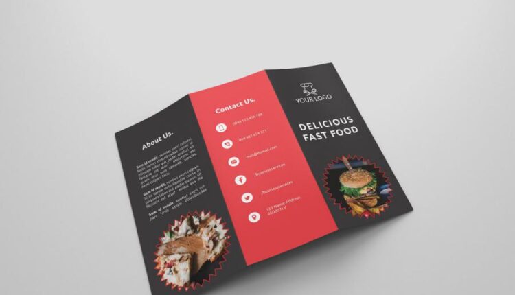 6 فایل لایه باز بروشور و کاتالوگ فست فود   Fast Food Brochures
