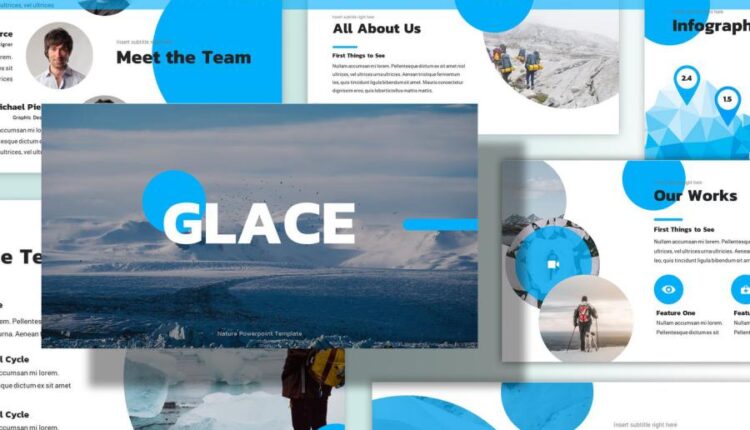 اسلاید آماده پاورپوینت با موضوع برف و کوهستان   Snowy Powerpoint