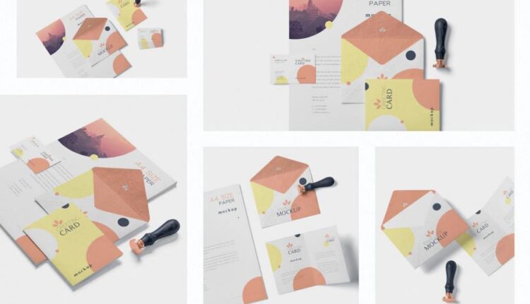 موکاپ ست اداری متنوع   Stationery Design Mockups