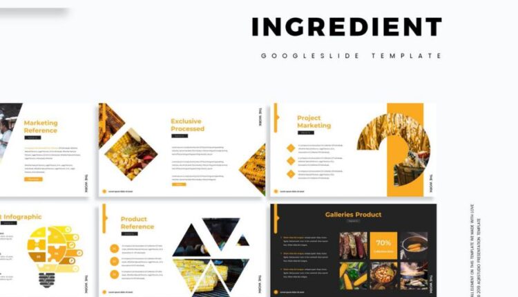 فایل آماده اسلاید های پاورپوینت اینگریدینت   Ingredient Powerpoint