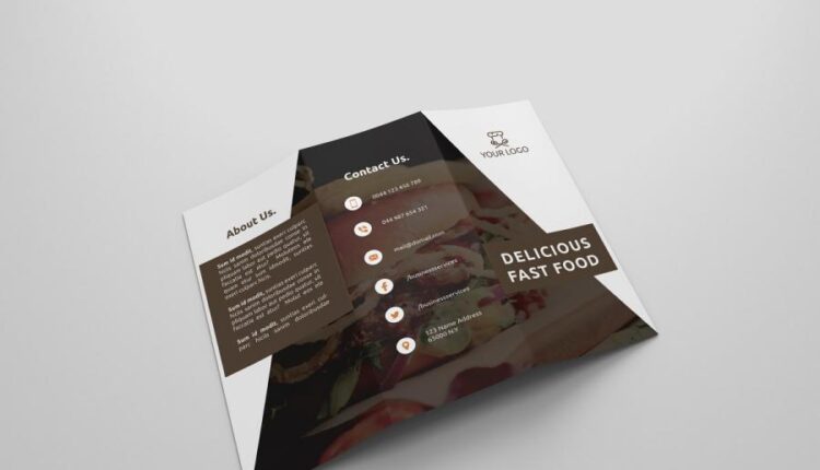 6 فایل لایه باز بروشور و کاتالوگ فست فود   Fast Food Brochures