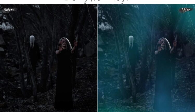 60 افکت تصویری نورانی جشن هالووین   Scary Halloween Effect