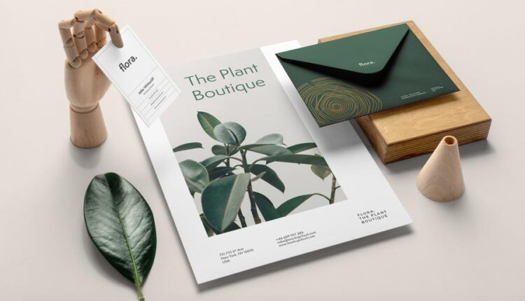 موکاپ برندینگ در فضایی بسیار جذاب   Branding Mockup