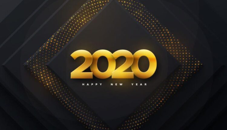 وکتور های بسیار زیبای تبریک سال نو 2020   holiday vector 2020