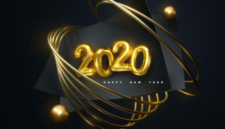 وکتور های بسیار زیبای تبریک سال نو 2020   holiday vector 2020