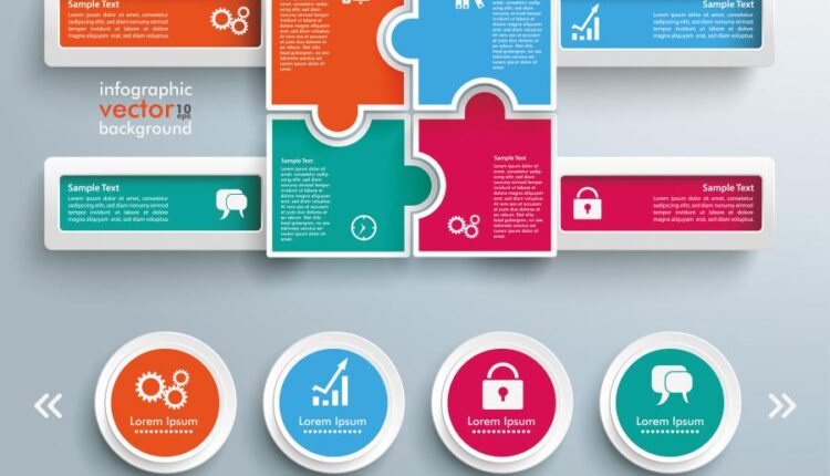 وکتور های کاربردی برای طراحی اینفوگرافیک   Business infographics