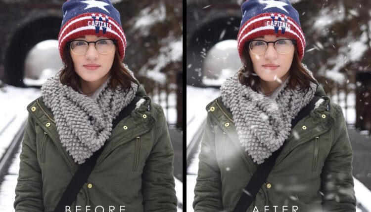براش برف برای فتوشاپ   Realistic Snow Brushes