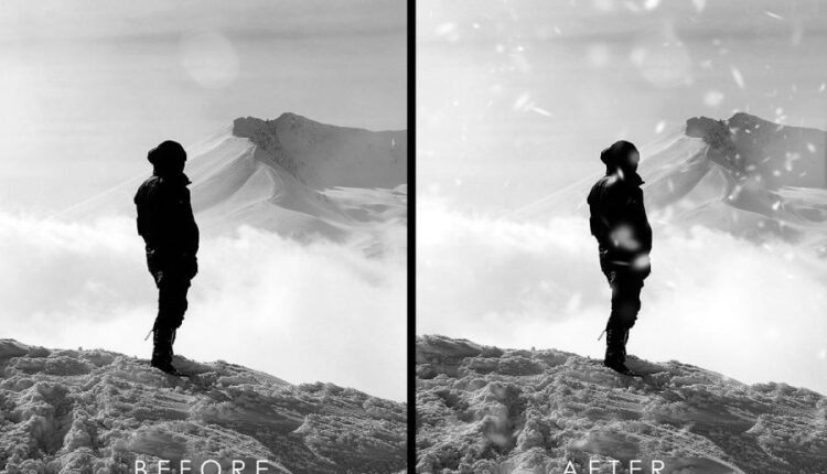 براش برف برای فتوشاپ   Realistic Snow Brushes