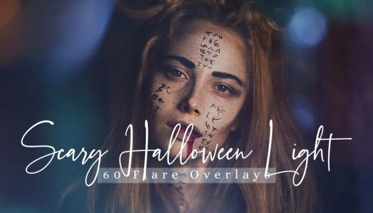 60 افکت تصویری نورانی جشن هالووین   Scary Halloween Effect