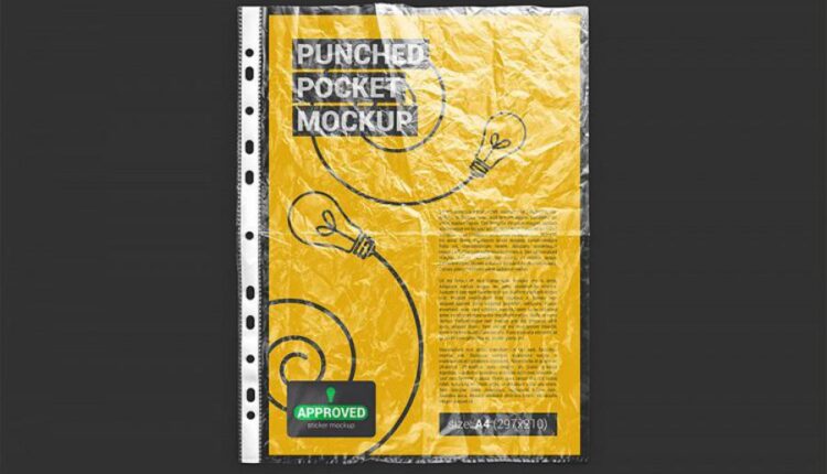 3 موکاپ کاور کاغذ A4 Paper Size Mockup   A4