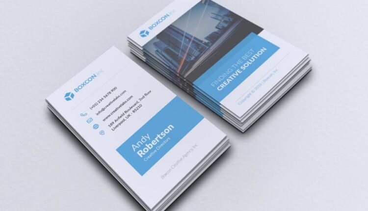 فایل لایه باز کارت ویزیت شرکتی با طراحی ساده   Business Card