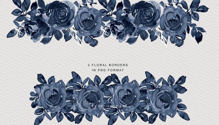 تصاویر png گل های رز آبرنگی   Watercolor Rose Clipart