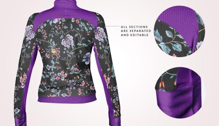 موکاپ ژاکت و کاپشن ورزشی زنانه   Female Jacket Mockup