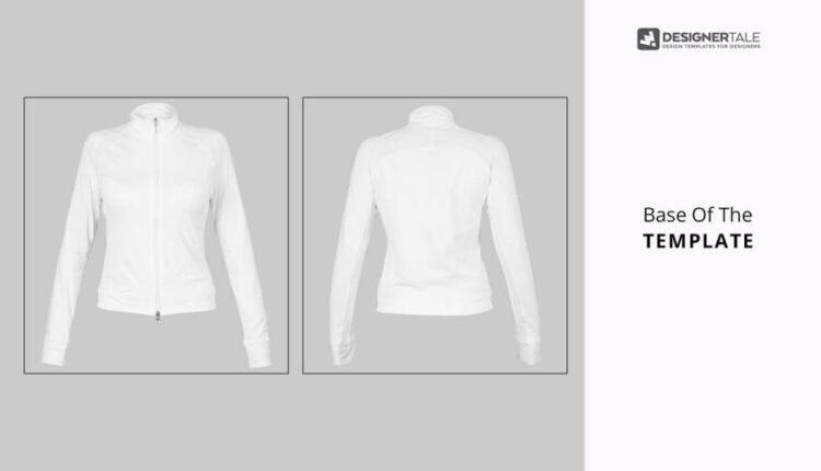 موکاپ ژاکت و کاپشن ورزشی زنانه   Female Jacket Mockup