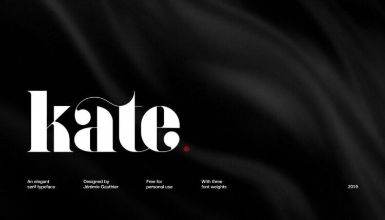 فونت انگلیسی نمایشی کیت   Kate Display Font