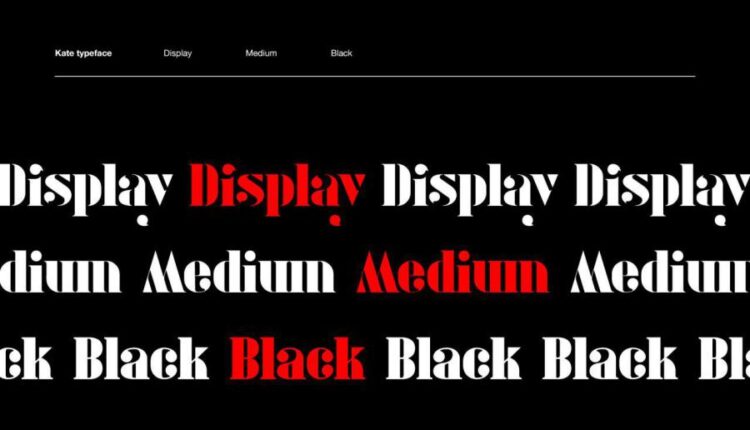 فونت انگلیسی نمایشی کیت   Kate Display Font