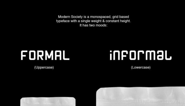 فونت انگلیسی مدرن جامعه   Modern Society Font