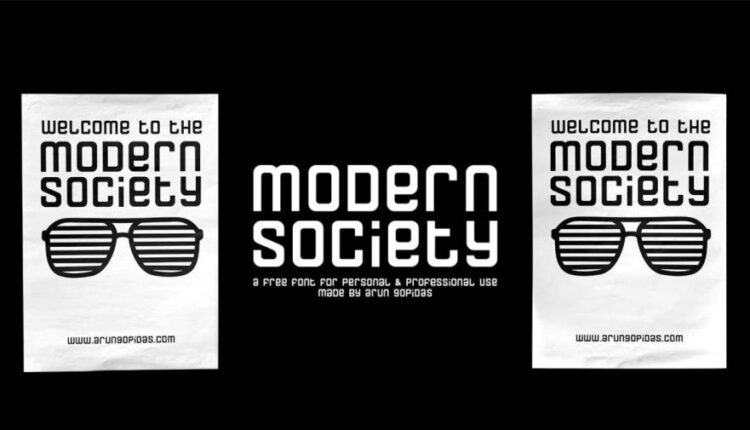 فونت انگلیسی مدرن جامعه   Modern Society Font