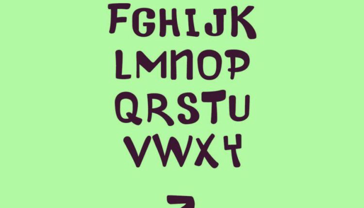 فونت انگلیسی فانتزی مانیک   Maniac Letters Font