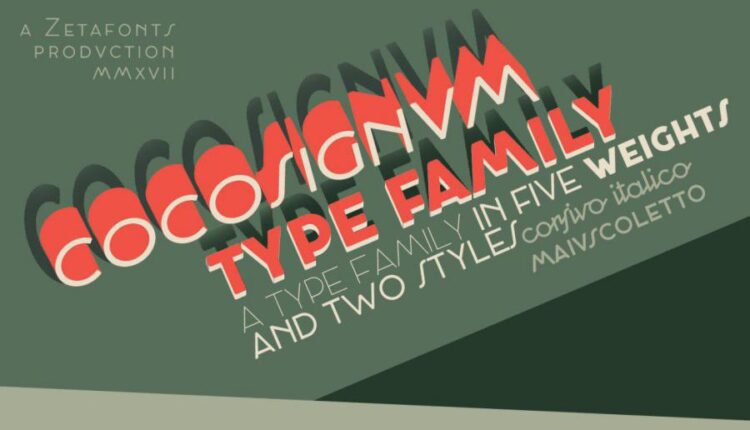 فونت انگلیسی فانتزی کوکوسیگنوم   Сocosignum Font