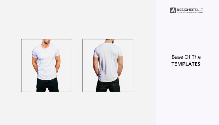 موکاپ تیشرت یقه گرد مردانه   Round Neck Men T Shirt Mock Up