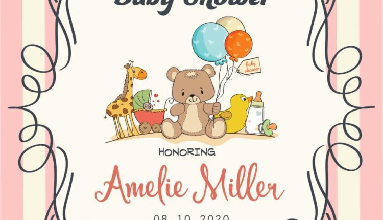 30 وکتور تصویرسازی شده کودکانه برای کارت دعوت   baby toys