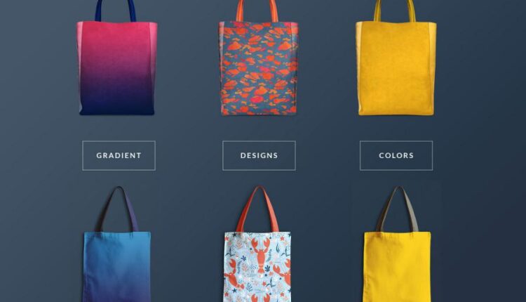 موکاپ کیسه خرید پارچه ای   Tote Bag Mockup