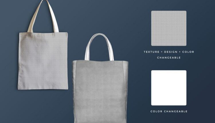 موکاپ کیسه خرید پارچه ای   Tote Bag Mockup