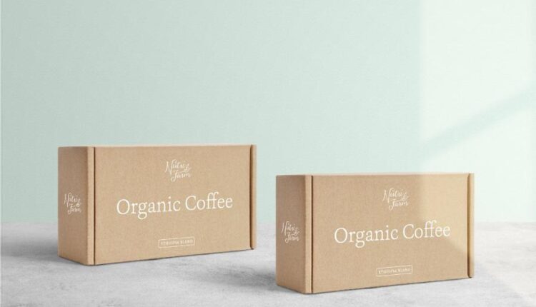 موکاپ بسته بندی کاغذی انواع قهوه و محصولات خشک غذایی   Mockup