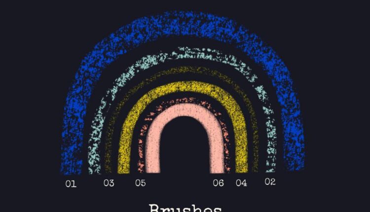 71 براش متنوع بسیار جذاب برای نرم افزار پروکریت   Procreate Brush