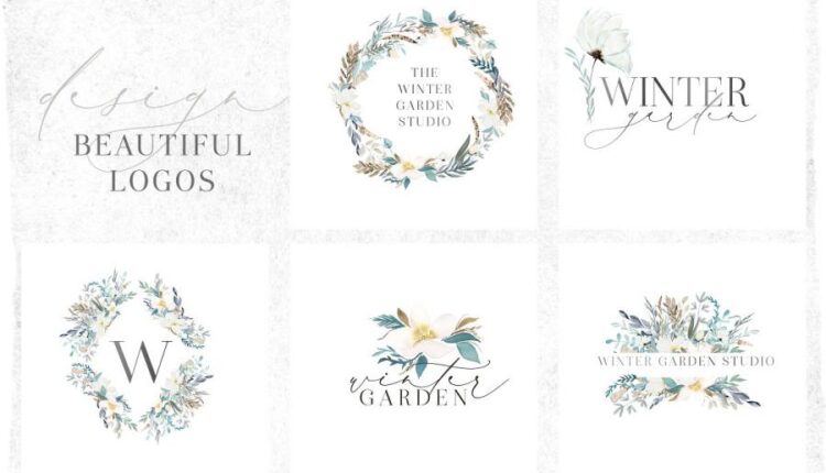 تصاویر PNG گل ها و گیاهان آبرنگی زمستانی   Watercolor Clipart