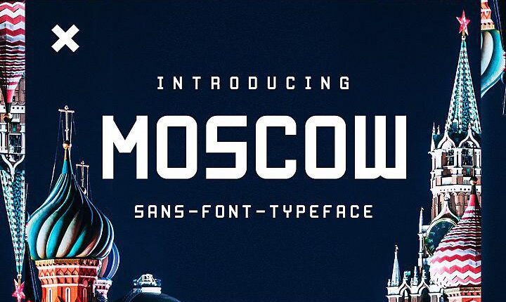 فونت انگلیسی نمایشی مسکو   Moskow Font