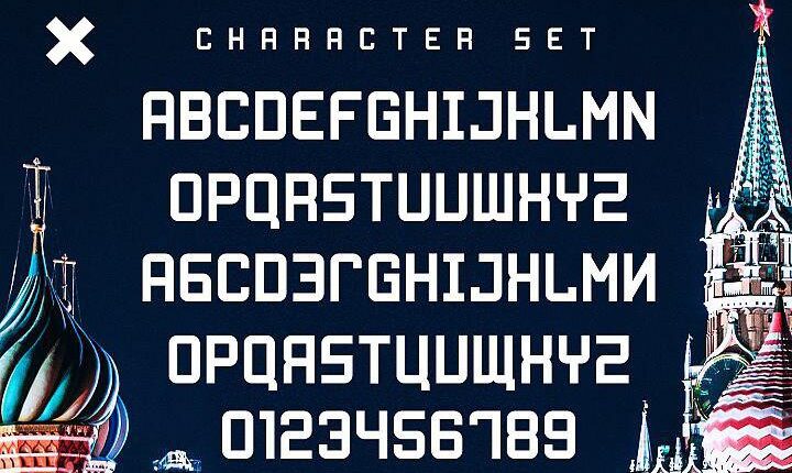 فونت انگلیسی نمایشی مسکو   Moskow Font