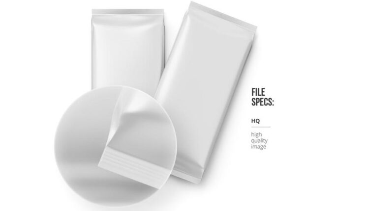 دو موکاپ بسته بندی شکلات تخته ای   Two Chocolate Bar Mockup