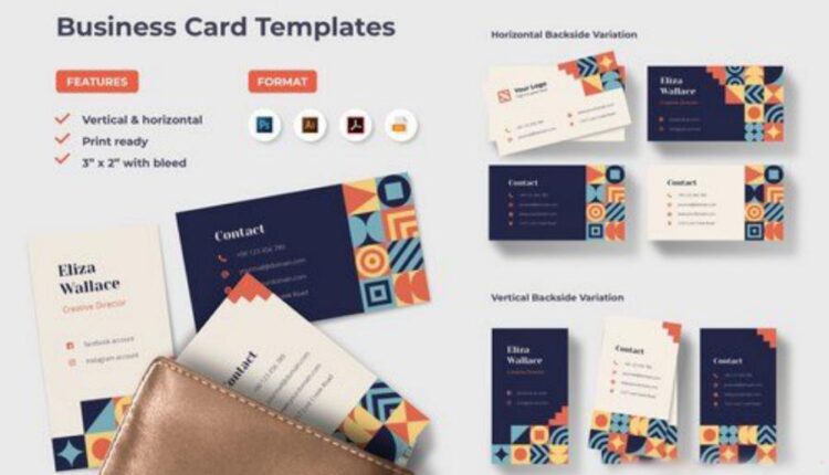 فایل لایه باز کارت ویزیت فانتزی   Business Card