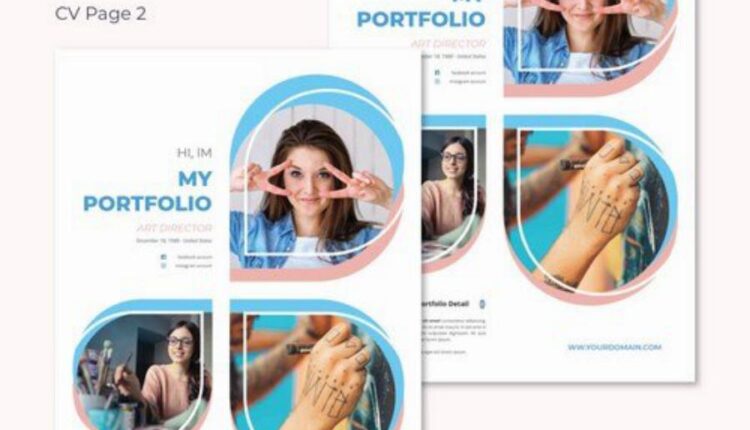 فایل لایه باز طرح رزومه   2 CV Resume