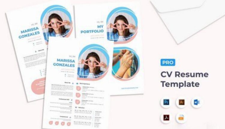 فایل لایه باز طرح رزومه   2 CV Resume