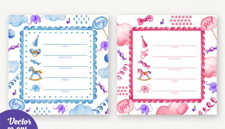 عکس png آبرنگی با موضوع کودک و نوزاد   Watercolor Baby