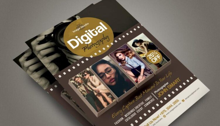 طرح لایه باز تراکت عکاسی   Photography Flyer