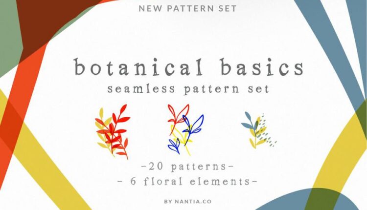 مجموعه پترن گیاه و مبانی گیاه شناسی   Botanical Basics Pattern Set